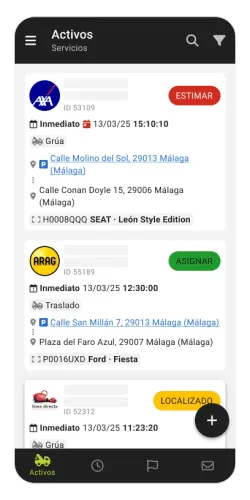 Mobile using EFI Tow app