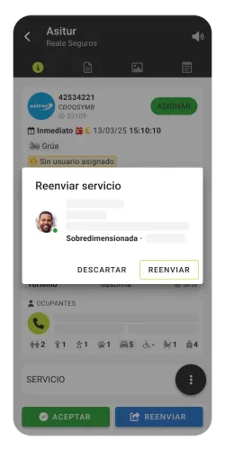 Mobile using EFI Tow app